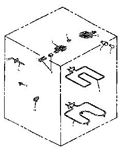 Electrical Components Diagram and Parts List for ESF31002W-P1130988NW  Caloric Range