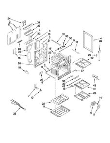 Chassis Parts Diagram and Parts List for JGR8895BDS12  Jenn-Air Range