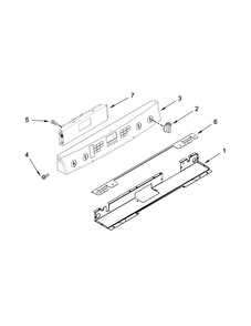 Control Panel Parts Diagram and Parts List for JGS9900CDF00  Jenn-Air Range