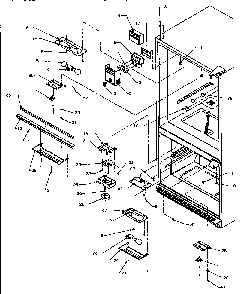 Refrigerator/freezer Control Switches Diagram and Parts List for BX22A5L-P1182302WL  Amana Refrigerator