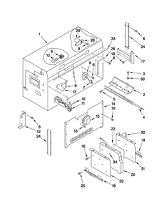 Freezer Liner Parts Diagram and Parts List for JB36SSFXLA00  Jenn-Air Refrigerator