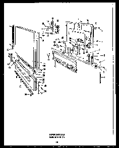 Section 11 Diagram and Parts List for DCS211-1L-OA  Caloric Dishwasher