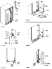 Cabinet Back Diagram and Parts List for SRD520TW-P1313101WW  Amana Refrigerator