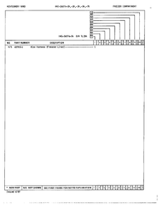 Freezer Compartment Page 3 Diagram and Parts List for 24874A  Admiral Refrigerator