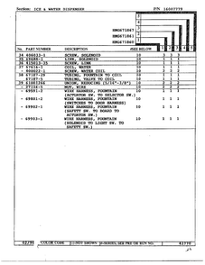 Ice And Water Dispenser Page 3 Diagram and Parts List for HMG671860  Admiral Refrigerator