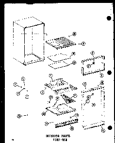 Section 9 Diagram and Parts List for ESRC316B-L-P73500-1WL  Amana Refrigerator