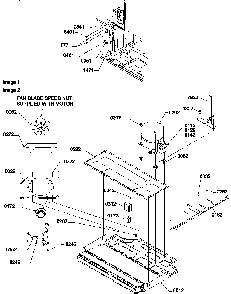 Machine Compartment Diagram and Parts List for TR25V2L-P1316101WL  Amana Refrigerator