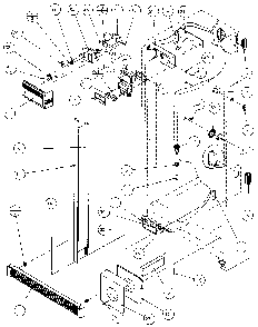Refrigerator/freezer Controls And Cabinet Diagram and Parts List for 36511-P1121603W  Amana Refrigerator