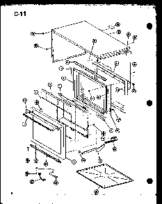 Section 5 Diagram and Parts List for CRRL-5D P75590-6M Amana Microwave