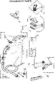 Attachment Parts Diagram and Parts List for 11628983  Kenmore Canister Vacuum
