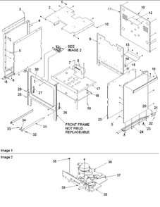 Cabinet Diagram and Parts List for ARGS7650E-P1130765NE  Amana Range