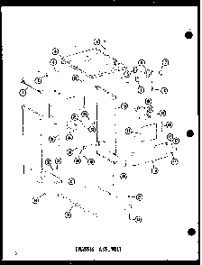 Chassis Assembly Diagram and Parts List for SMCD-2B P18011-16T Amana Trash Compactor