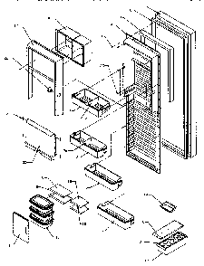 Refrigerator Door Diagram and Parts List for SPD25QA3W-P1181321WW  Amana Refrigerator