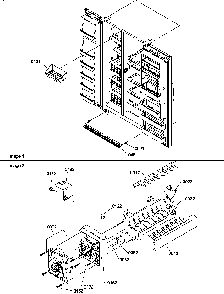 Toe Grille And Ice Maker Parts Diagram and Parts List for SBI20TPSW-P1190712WW  Amana Refrigerator