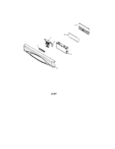 Control Panel Diagram and Parts List for MDB8551AWW  Maytag Dishwasher