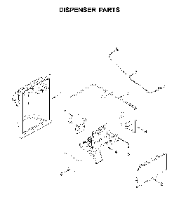 Dispenser Parts Diagram and Parts List for 1064651759714  Kenmore Refrigerator
