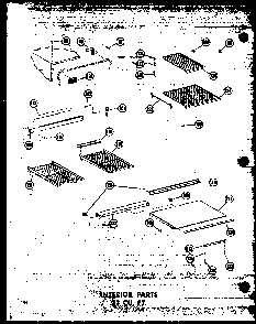 Section 19 Diagram and Parts List for TD20W-P60303-62W  Amana Refrigerator