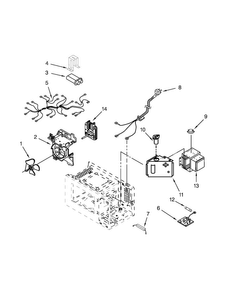 Microwave Interior Parts Diagram and Parts List for AMC2206BAB15  Amana Microwave