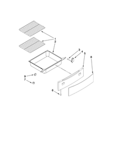 Drawer And Rack Parts Diagram and Parts List for JES8860CAB00  Jenn-Air Range