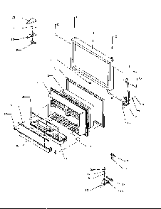 Freezer Door Diagram and Parts List for TP21A3L-P1181503WL  Amana Refrigerator