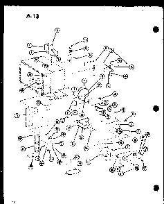 Blower/solenoid Diagram and Parts List for RMC-20C P76230-1M Amana Microwave