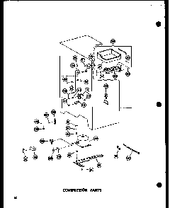 Compressor Parts Diagram and Parts List for SRN22G-A-P60201-17WA  Amana Refrigerator