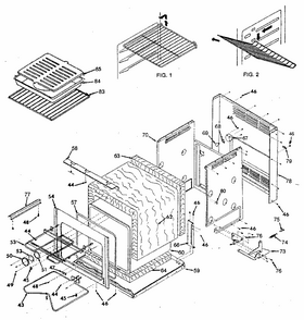 Cabinet Diagram and Parts List for 8504287894  Kenmore Range