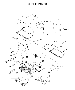 Shelf Parts Diagram and Parts List for 59679343511  Kenmore Refrigerator