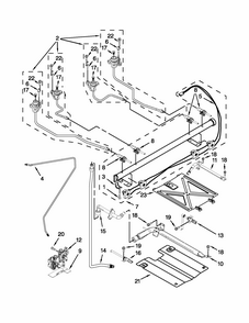 Manifold Parts Diagram and Parts List for MGR7685AB1  Maytag Range