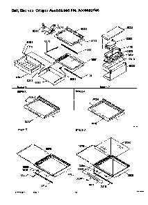 Deli, Shelves, Crisper Assemblies And Accessories Diagram and Parts List for SRD526TW-P1310201WW  Amana Refrigerator