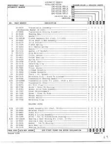 Transmission And Related Parts Page 2 Diagram and Parts List for 6535A REV C Norge Washer
