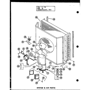 System & Air Parts 2 Diagram and Parts List for EG3,12-1 P54688-5C Amana Air Conditioner