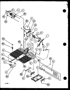 Evaporator Diagram and Parts List for IC3N-P1110701W-TM  Amana Refrigerator