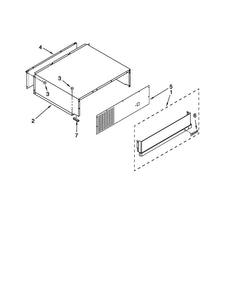 Top Grille And Unit Cover Parts Diagram and Parts List for JS48PPDUDB13  Jenn-Air Refrigerator