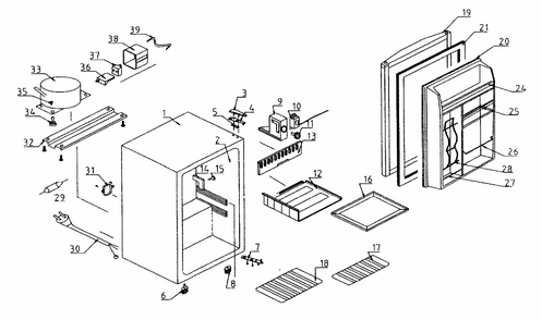 Part Location Diagram of 502905040019 Maytag Hinge uppe