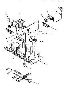 Control Panel Diagram and Parts List for TR21S4E-1196104WE  Amana Refrigerator