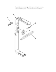 Upper Wash And Rinse Parts Diagram and Parts List for MDB4651AWQ0  Maytag Dishwasher