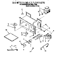 Magnetron And Air Flow Diagram and Parts List for MHE11RDQ6  Maytag Microwave