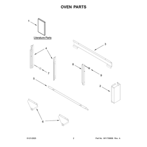 Oven Parts Diagram and Parts List for JOEMC130RL00  Jenn-Air Microwave