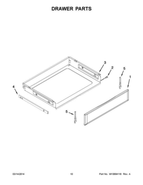 06 - Drawer Parts Diagram and Parts List for YMER8700DE0  Maytag Range