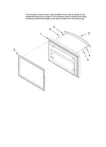 Freezer Door Parts, Optional Parts Diagram and Parts List for MFD2562VEW10  Maytag Refrigerator