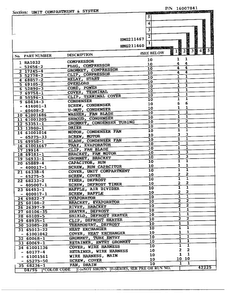 Unit Compartment And System Page 2 Diagram and Parts List for HMG211460  Admiral Refrigerator