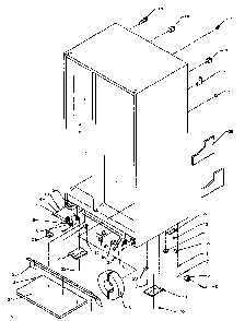 Drain And Rollers Diagram and Parts List for SSD25N5L-P1178903WL  Amana Refrigerator