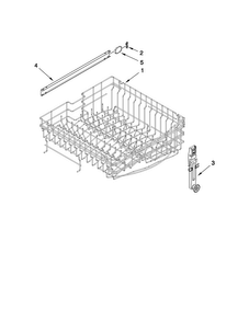 Upper Rack And Track Parts Diagram and Parts List for MDB6769AWB1  Maytag Dishwasher