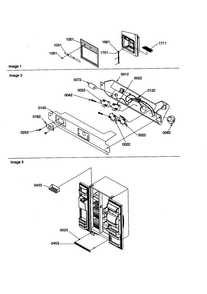 Dispenser/elec. Bracket/toe Grille Diagram and Parts List for SCD23VBW-P1315305WW  Amana Refrigerator