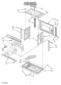 OVEN PARTS Diagram and Parts List for JMC8130DDR10  Jenn-Air Microwave