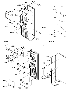 Refrigerator Door Diagram and Parts List for SRD22S5L-P1190304WL  Amana Refrigerator