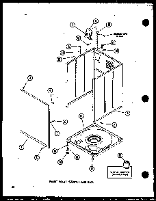 Section 4 Diagram and Parts List for TAA200 P75751-8W Amana Washer