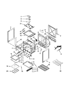 Chassis Parts Diagram and Parts List for MGS8880DS0  Maytag Range
