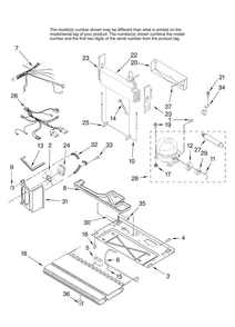 Unit Parts Diagram and Parts List for MBL2556KES12  Maytag Refrigerator